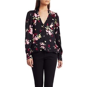 A.L.C. Rivera Silk Floral Blouse